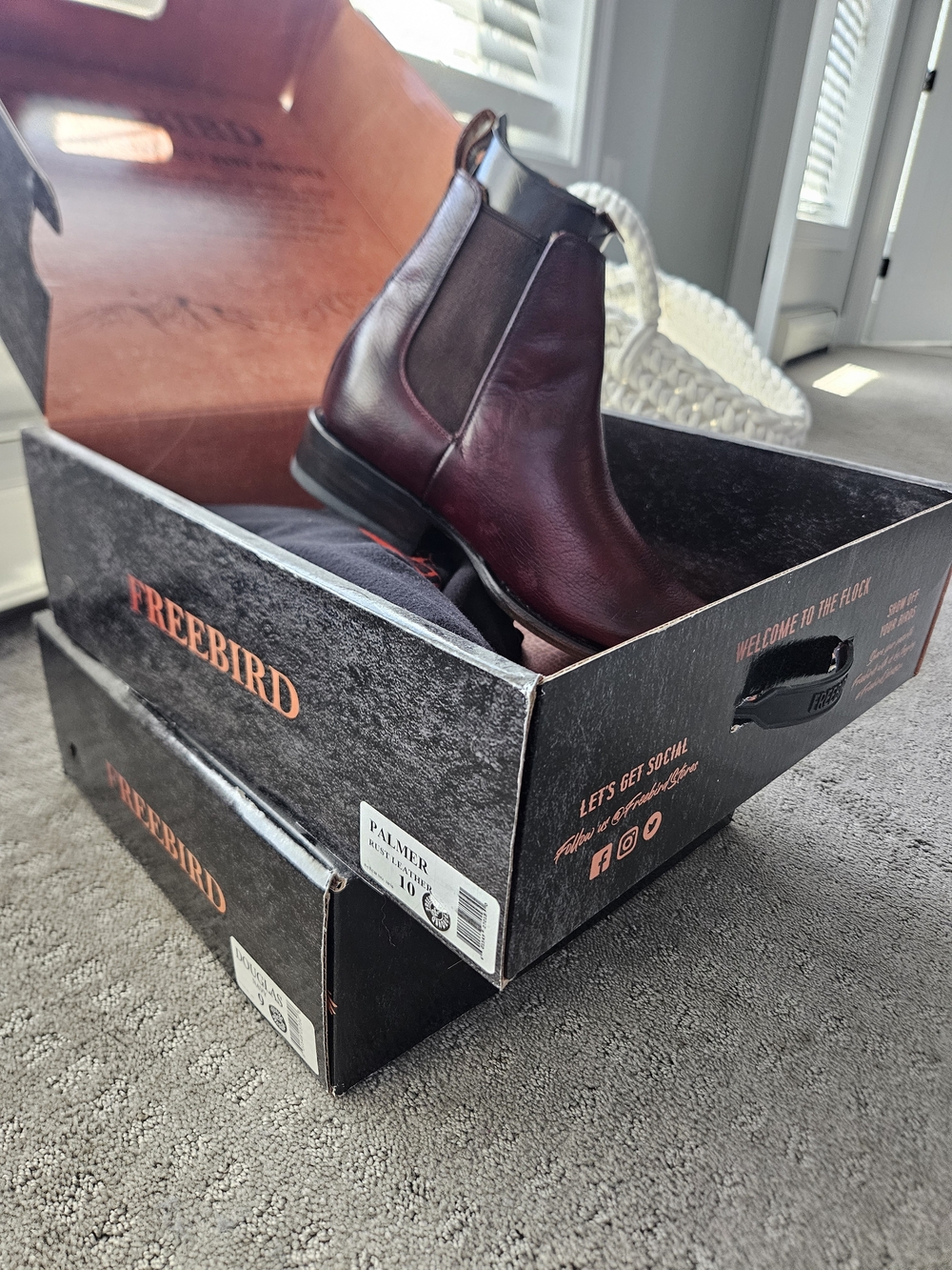 Freebird Palmer Men’s Chelsea Boot — Burgundy